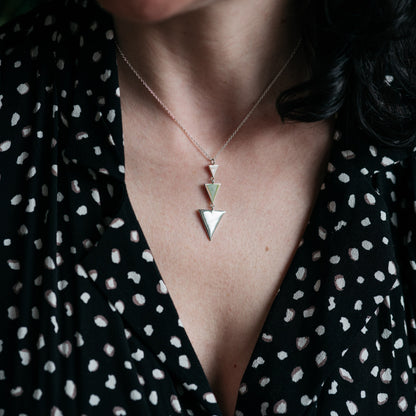 Metrica Three Triangle Necklace